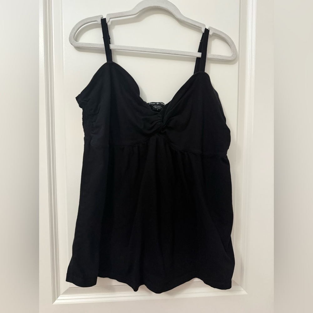 Y2K Vintage Torrid sz 3 Twist Tees Knotted Babydoll Tank Top 3X‎
